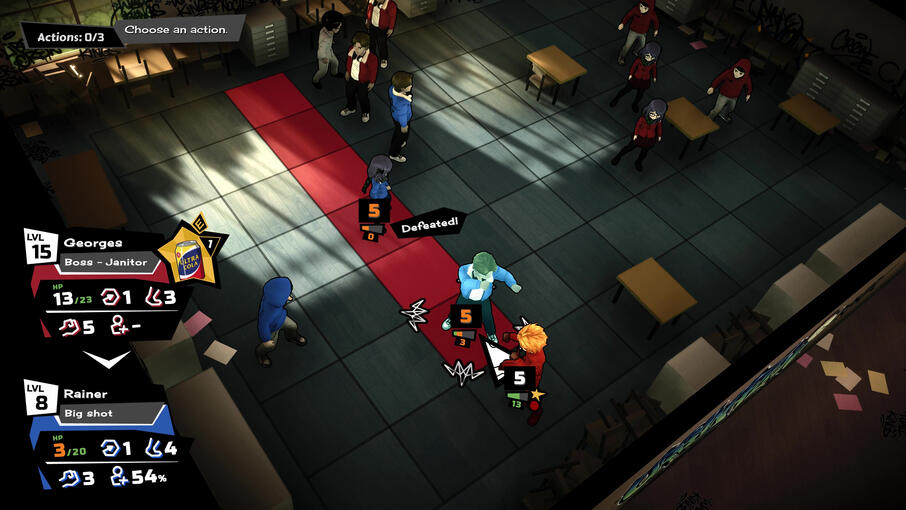 A boss attacking allies A boss attacking allies